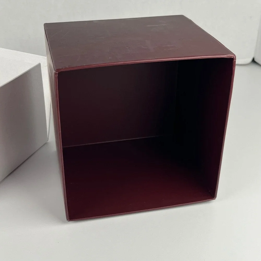 Davidor Paris Luxury Jewelry‎ Box Burgundy Gold Logo Replacement Gift Box Set
